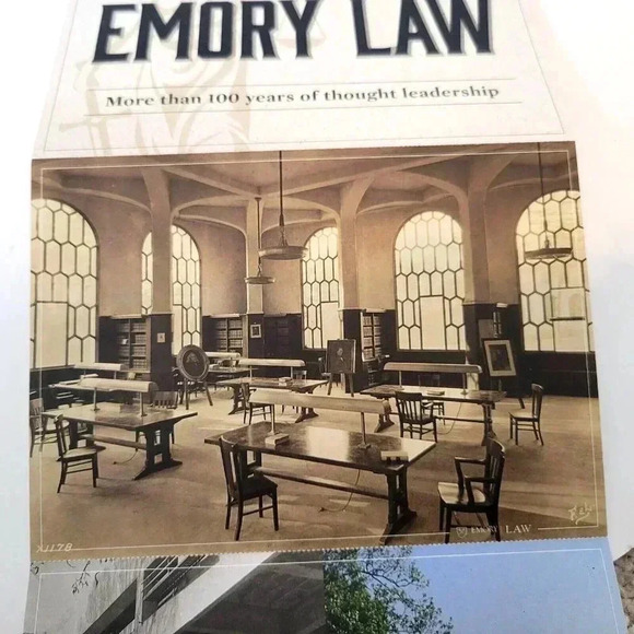 Emory Law School Postcard Set of 4 NEW Gambrell Hall Graduating Students 7" x 5" - Picture 3 of 7